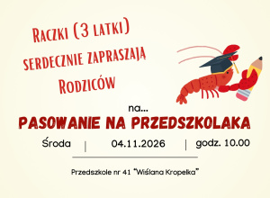 Pasowanie na Przedszkolaka 4.11.2026r.